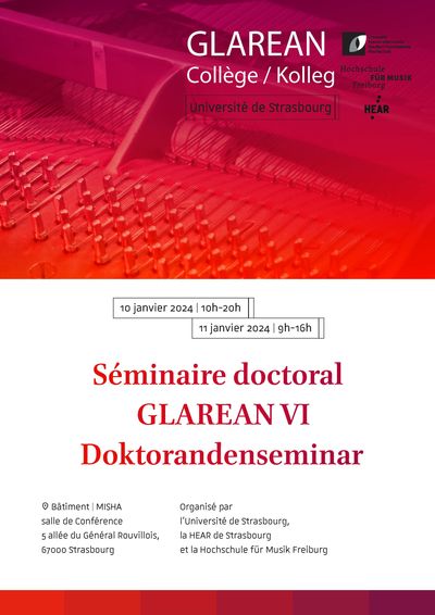 Séminaire doctoral GLAREAN VI