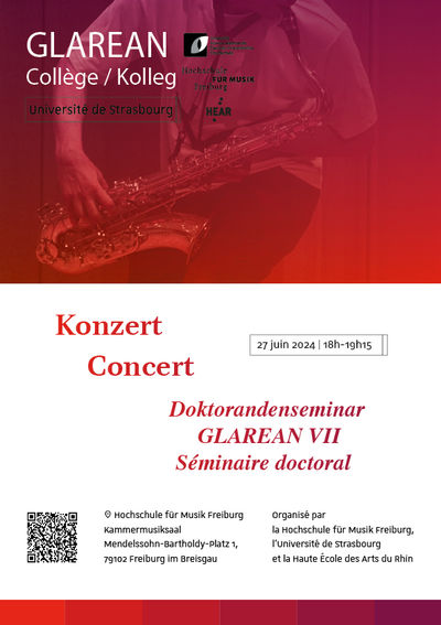Konzert »Doktorandenseminar GLAREAN VII«