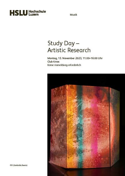 Study Day »Artistic Research« Luzern